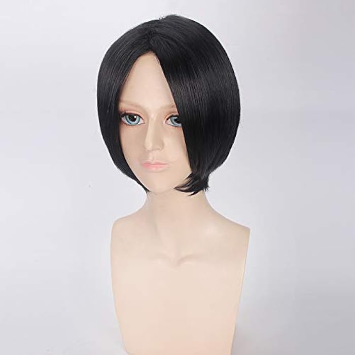 DILLARDS Other Black Synthetic Straight Cosplay Wig, 35Cm, Short - Image 5